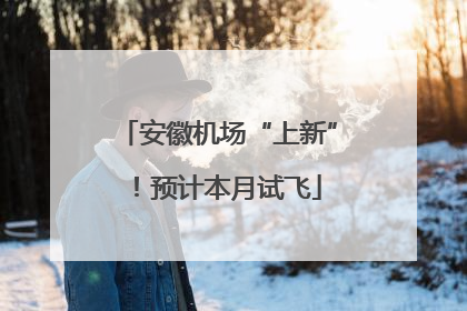 安徽机场“上新”！预计本月试飞