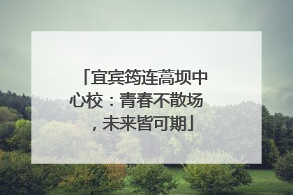 宜宾筠连蒿坝中心校：青春不散场，未来皆可期