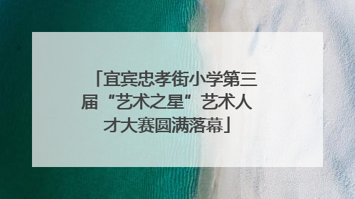 宜宾忠孝街小学第三届“艺术之星”艺术人才大赛圆满落幕