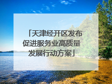 天津经开区发布促进服务业高质量发展行动方案