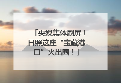 央媒集体刷屏！日照这座“宝藏港口”火出圈！