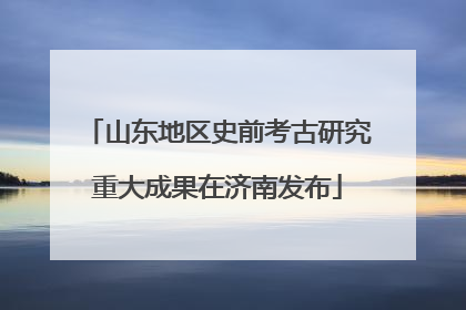 山东地区史前考古研究重大成果在济南发布