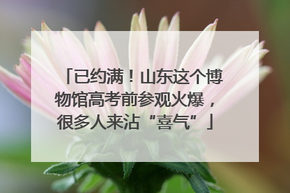 已约满！山东这个博物馆高考前参观火爆，很多人来沾“喜气”