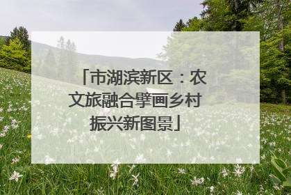 市湖滨新区：农文旅融合擘画乡村振兴新图景