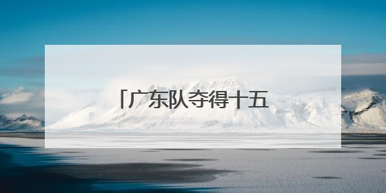 广东队夺得十五运会群众七人足球赛佛山赛区首金