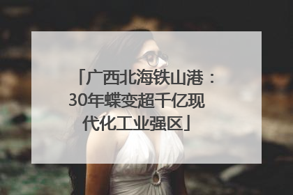 广西北海铁山港：30年蝶变超千亿现代化工业强区