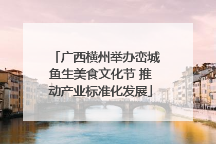 广西横州举办峦城鱼生美食文化节 推动产业标准化发展