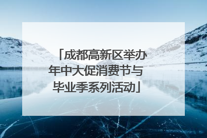 成都高新区举办年中大促消费节与毕业季系列活动