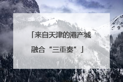 来自天津的港产城融合“三重奏”
