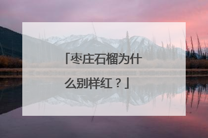 枣庄石榴为什么别样红？