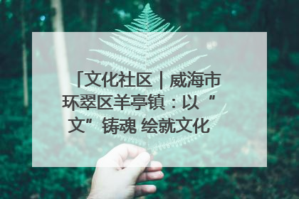 文化社区｜威海市环翠区羊亭镇：以“文”铸魂 绘就文化社区新画卷
