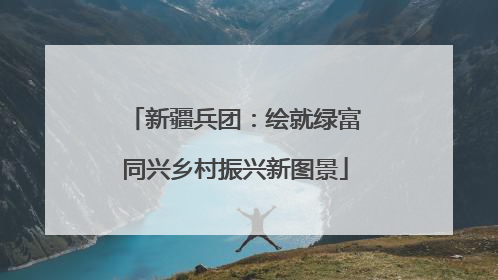 新疆兵团：绘就绿富同兴乡村振兴新图景