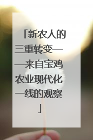 新农人的三重转变——来自宝鸡农业现代化一线的观察