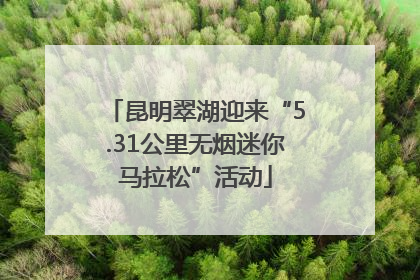 昆明翠湖迎来“5.31公里无烟迷你马拉松”活动
