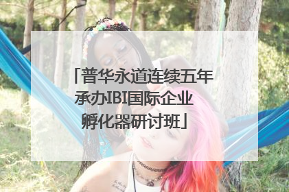 普华永道连续五年承办IBI国际企业孵化器研讨班