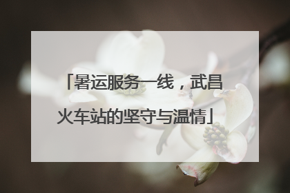 暑运服务一线，武昌火车站的坚守与温情