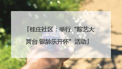 桂庄社区：举行“粽艺大舞台 银龄乐开怀”活动