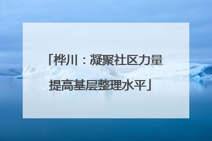 桦川：凝聚社区力量 提高基层整理水平