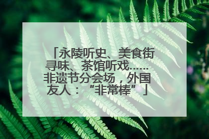 永陵听史、美食街寻味、茶馆听戏……非遗节分会场，外国友人：“非常棒”