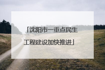 沈阳市一重点民生工程建设加快推进