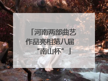 河南两部曲艺作品亮相第八届“南山杯”