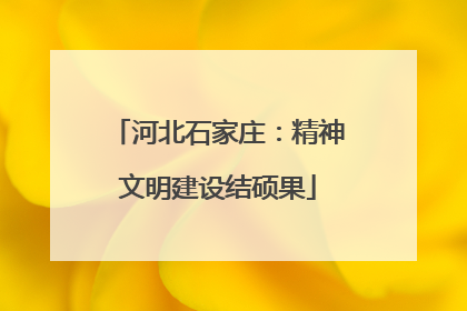 河北石家庄：精神文明建设结硕果