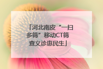 河北南皮“一扫多筛”移动CT筛查义诊惠民生