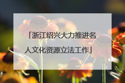浙江绍兴大力推进名人文化资源立法工作