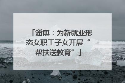 淄博：为新就业形态女职工子女开展“帮扶送教育”