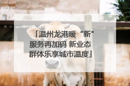 温州龙港暖“新”服务再加码 新业态群体乐享城市温度