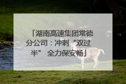 湖南高速集团常德分公司：冲刺“双过半” 全力保安畅