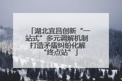 湖北宜昌创新“一站式”多元调解机制 打造矛盾纠纷化解“终点站”