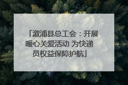 溆浦县总工会：开展暖心关爱活动 为快递员权益保障护航