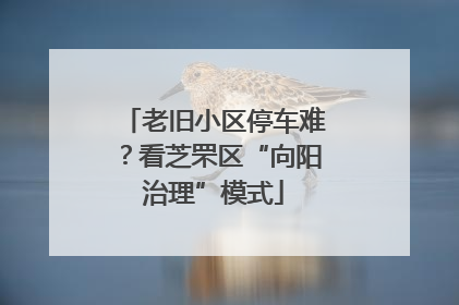 老旧小区停车难？看芝罘区“向阳治理”模式