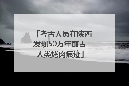 考古人员在陕西发现50万年前古人类烤肉痕迹