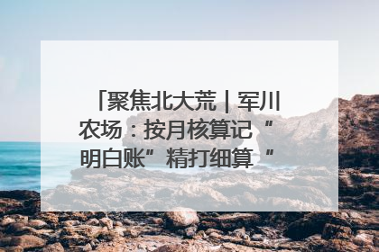聚焦北大荒｜军川农场：按月核算记“明白账”精打细算“过紧日子”