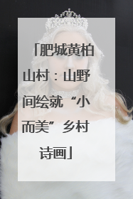 肥城黄柏山村：山野间绘就“小而美”乡村诗画