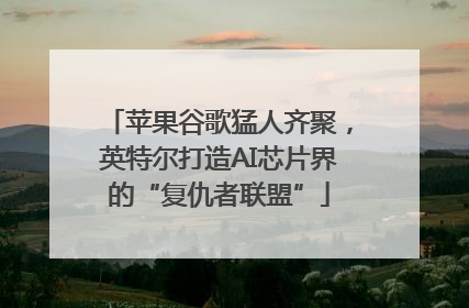苹果谷歌猛人齐聚，英特尔打造AI芯片界的“复仇者联盟”