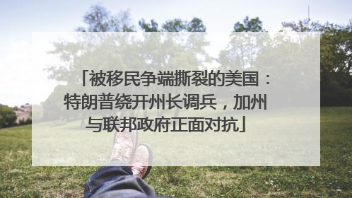 被移民争端撕裂的美国：特朗普绕开州长调兵，加州与联邦政府正面对抗