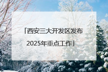 西安三大开发区发布2025年重点工作