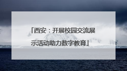 西安：开展校园交流展示活动助力数字教育