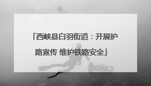 西峡县白羽街道：开展护路宣传 维护铁路安全