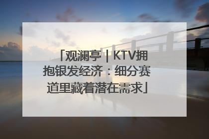 观澜亭｜KTV拥抱银发经济：细分赛道里藏着潜在需求