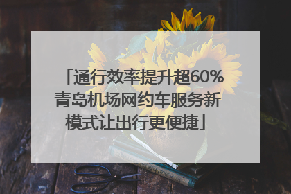 通行效率提升超60% 青岛机场网约车服务新模式让出行更便捷