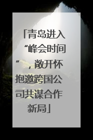 青岛进入“峰会时间”，敞开怀抱邀跨国公司共谋合作新局
