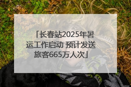 长春站2025年暑运工作启动 预计发送旅客665万人次