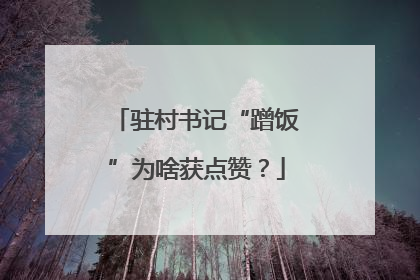 驻村书记“蹭饭”为啥获点赞？