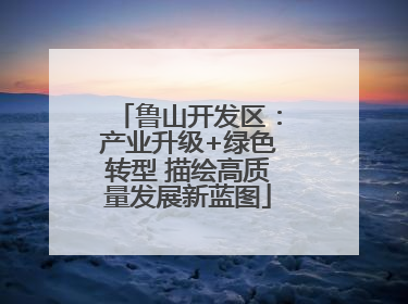 鲁山开发区：产业升级+绿色转型 描绘高质量发展新蓝图