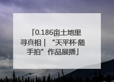 0.186亩土地里寻真相｜“天平杯·随手拍”作品展播