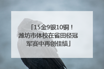15金9银10铜！潍坊市体校在省田径冠军赛中再创佳绩